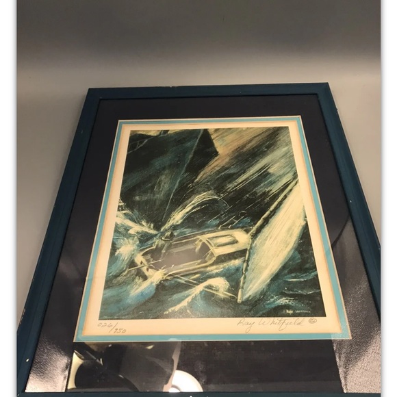 Storm at Sea signed & numbered Art Print by Ray Whitfield. Double matted - Picture 8 of 10